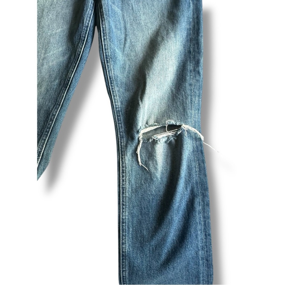 MOTHER High Rise Light Blue Button-Fly Jeans - Picture 9 of 16